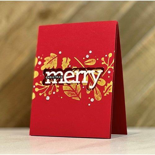 Simon Says Stamp! CZ Design Wafer Dies MERRY WORD czd175 Cozy Hugs