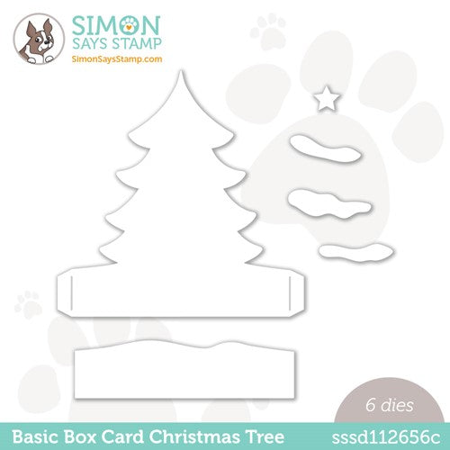 Simon Says Stamp! Simon Says Stamp BASIC BOX CARD CHRISTMAS TREE Wafer Dies sssd112656c Cozy Hugs