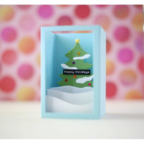 Simon Says Stamp! Simon Says Stamp BASIC BOX CARD CHRISTMAS TREE Wafer Dies sssd112656c Cozy Hugs | color-code:ALT01
