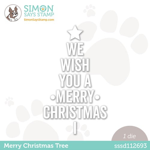 Simon Says Stamp! Simon Says Stamp MERRY CHRISTMAS TREE Wafer Die sssd112693 Cozy Hugs
