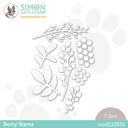 Simon Says Stamp BERRY STEMS Wafer Dies sssd112691 Cozy Hugs