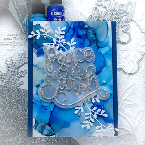 Simon Says Stamp! Simon Says Stamp PEACE ON EARTH SCRIPT Wafer Dies sssd112648 Cozy Hugs
