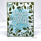 Simon Says Stamp! Simon Says Stamp PEACE ON EARTH SCRIPT Wafer Dies sssd112648 Cozy Hugs