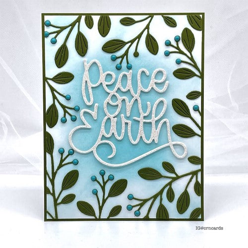 Simon Says Stamp! Simon Says Stamp PEACE ON EARTH SCRIPT Wafer Dies sssd112648 Cozy Hugs