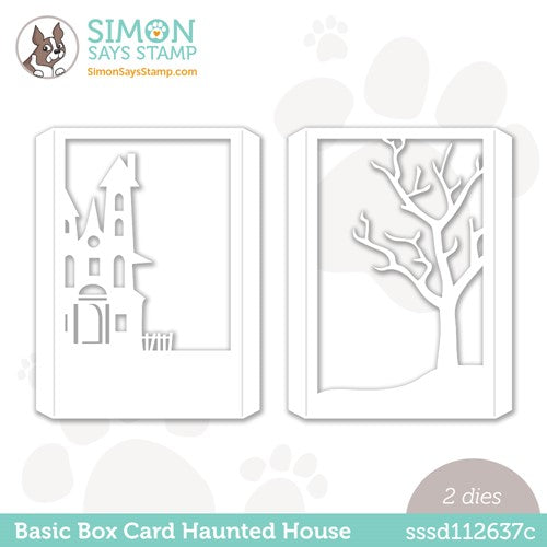 Simon Says Stamp! Simon Says Stamp BASIC BOX CARD HAUNTED HOUSE Wafer Dies sssd112637c Cozy Hugs