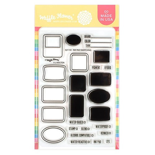 Simon Says Stamp! Waffle Flower INK PAD SWATCHING Clear Stamps 421155