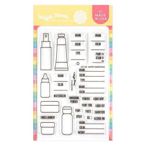 Simon Says Stamp! Waffle Flower SUPPLY SWATCHING Clear Stamps 421185