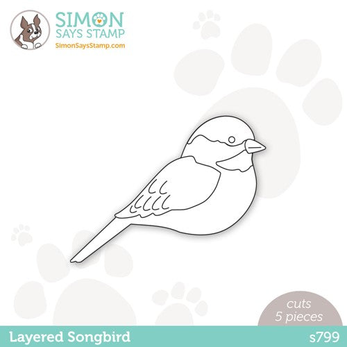 Simon Says Stamp! Simon Says Stamp LAYERED SONGBIRD Wafer Dies s799 Cozy Hugs