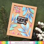 Simon Says Stamp! Waffle Flower WINTER LEAVES Hot Foil Plate 421182