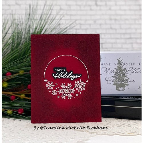 Simon Says Stamp! Simon Says Clear Stamps GLISTENING SNOWFLAKES sss202597c Cozy Hugs