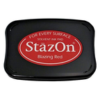Simon Says Stamp! Tsukineko Stazon BLAZING RED Ink Pad sz21