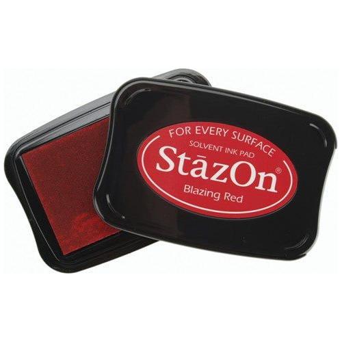 Simon Says Stamp! Tsukineko Stazon BLAZING RED Ink Pad sz21