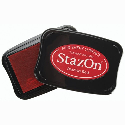 Simon Says Stamp! Tsukineko Stazon BLAZING RED Ink Pad sz21