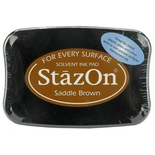 Simon Says Stamp! Tsukineko Stazon SADDLE BROWN Ink Pad sz43