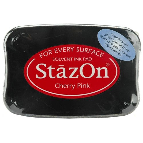 StazOn Solvent Ink Pad Cherry Pink