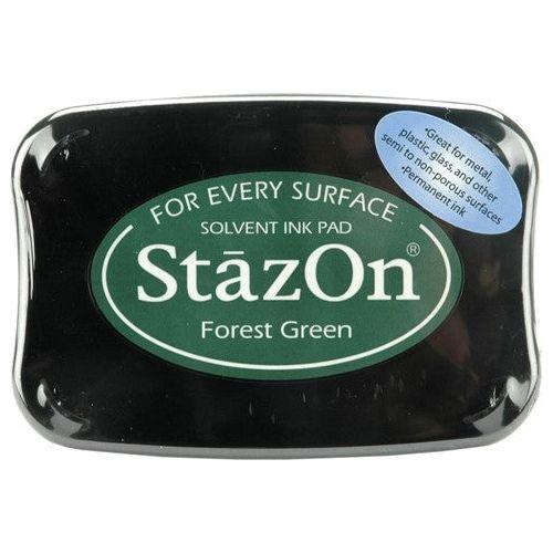 Simon Says Stamp! Tsukineko Stazon FOREST GREEN Ink Pad sz99
