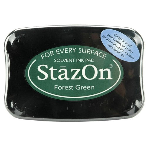 Simon Says Stamp! Tsukineko Stazon FOREST GREEN Ink Pad sz99