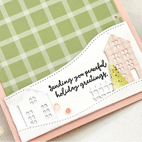 Simon Says Stamp! Papertrey Ink INSIDE GREETINGS PEACE Clear Stamps 1439