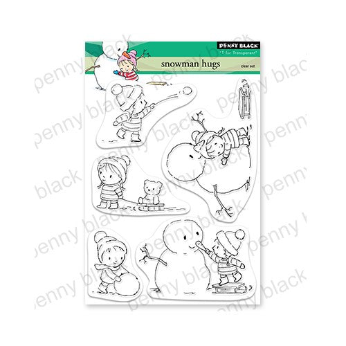 Simon Says Stamp! Penny Black Clear Stamps SNOWMAN HUGS 30-943