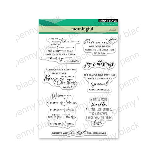 Simon Says Stamp! Penny Black Clear Stamps MEANINGFUL 30-919