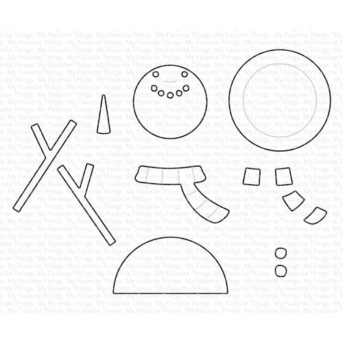 Simon Says Stamp! My Favorite Things SNOW BUDDY Dies Die-Namics mft2407
