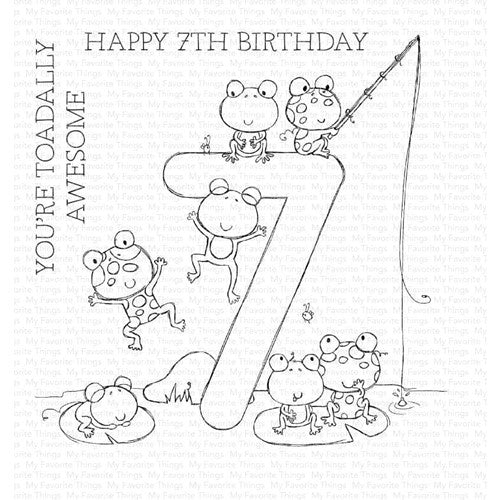 Simon Says Stamp! My Favorite Things NUMBER FUN 7 Clear Stamps ram043