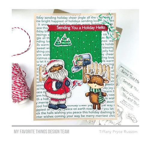 My Favorite Things HOLIDAY HELLO Clear Stamps sy52*
