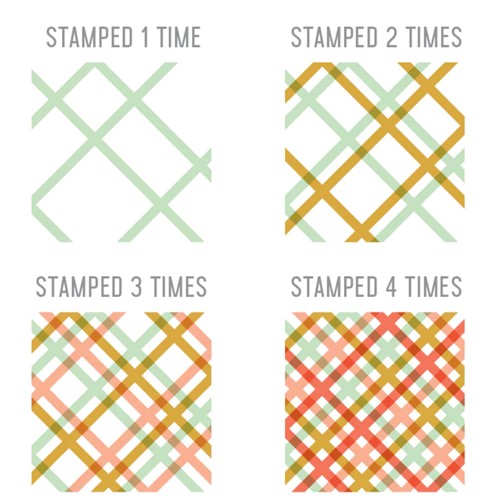 Simon Says Stamp! Concord & 9th PICNIC PLAID TURNABOUT Clear Stamp 11494