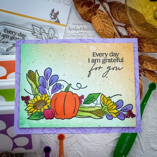 Simon Says Stamp! Simon Says Stamp Stencils FULL OF THANKS BLENDABLE ssst221661c