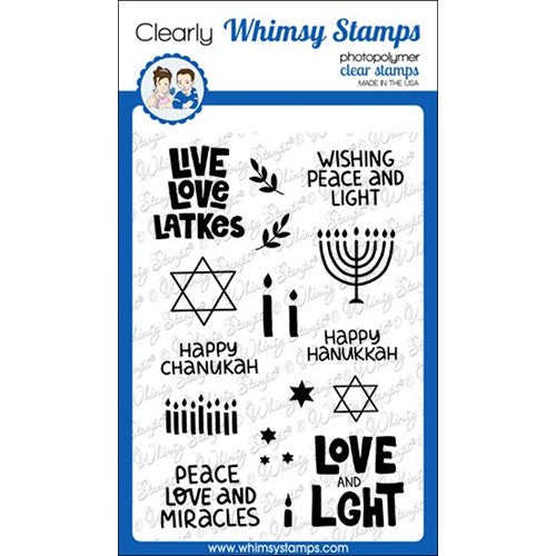 Simon Says Stamp! Whimsy Stamps HANUKKAH LIGHTS Clear Stamps CWSD435