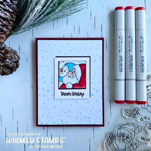 Simon Says Stamp! Whimsy Stamps SANTA AND FRIENDS Clear Stamps C1404