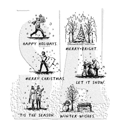 Simon Says Stamp! Tim Holtz Cling Rubber Stamps HOLIDAY SKETCHBOOK CMS456