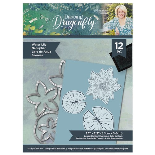 Simon Says Stamp! Crafter's Companion WATER LILY Clear Stamp And Die Set s-ddf-std-wlil