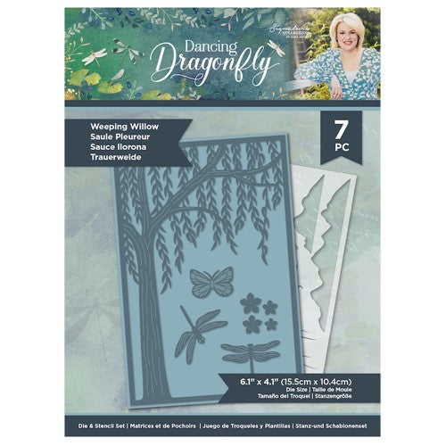 Simon Says Stamp! Crafter's Companion WEEPING WILLOW Die And Stencil Set s-ddf-mdst-wwil