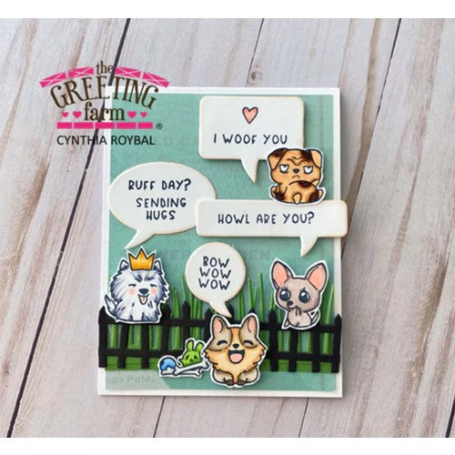 Simon Says Stamp! The Greeting Farm BOW WOW WOW Clear Stamps tgf641 | color-code:ALT2