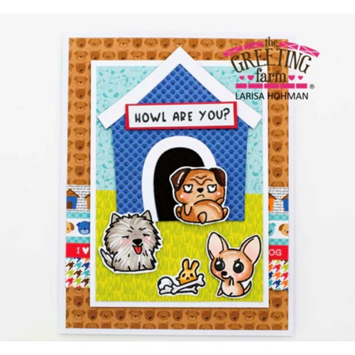 Simon Says Stamp! The Greeting Farm BOW WOW WOW Clear Stamps tgf641