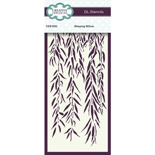 Simon Says Stamp! Creative Expressions WEEPING WILLOW DL Stencil cest083