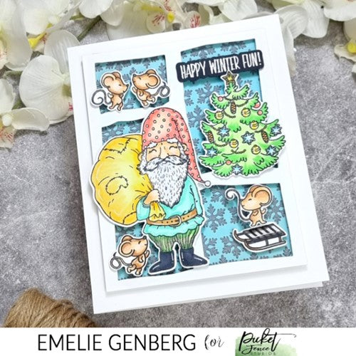 Simon Says Stamp! Picket Fence Studios JOLLY CHRISTMAS GNOME Die c141d