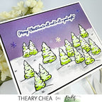 Simon Says Stamp! Picket Fence Studios SCENE BUILDING WINTER WONDERLAND TREES Clear Stamps bb200