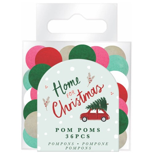 Crafter's Companion HOME FOR CHRISTMAS Pom Poms hfxmas008* – Simon