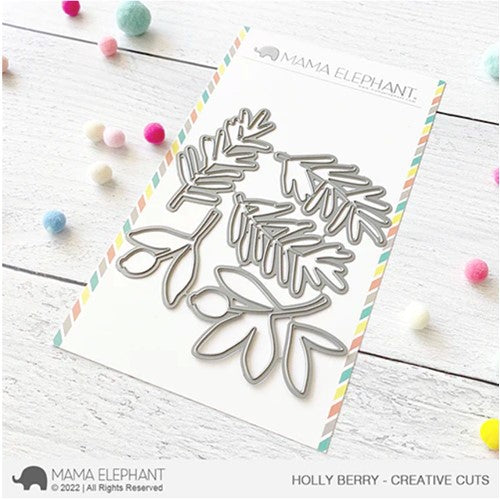 Simon Says Stamp! Mama Elephant HOLLY BERRY Creative Cuts Steel Dies