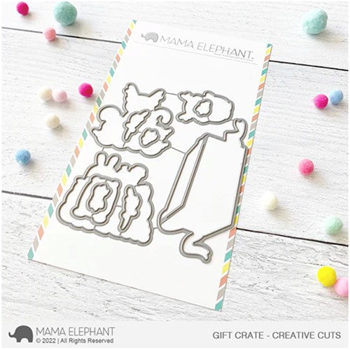 Simon Says Stamp! Mama Elephant GIFT CRATE Creative Cuts Steel Dies
