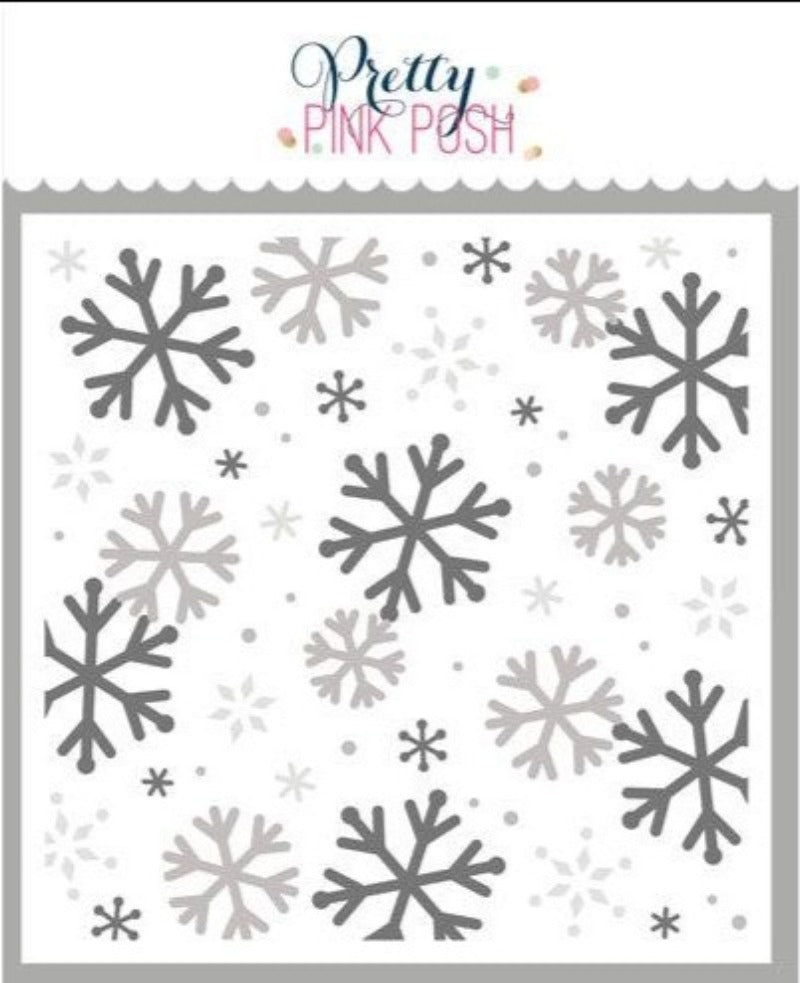Pretty Pink Posh LAYERED SNOWFLAKES Stencils – Simon Says Stamp
