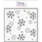Simon Says Stamp! Pretty Pink Posh LAYERED SNOWFLAKES Stencils