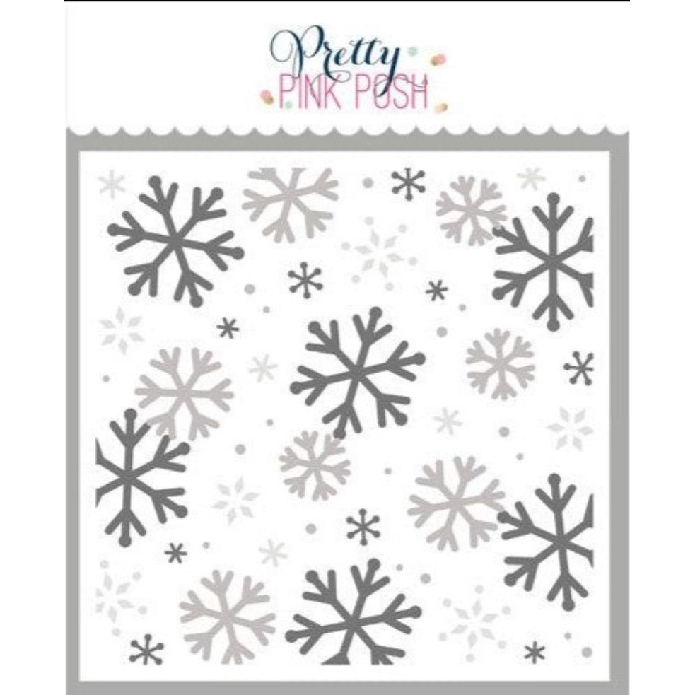 Simon Says Stamp! Pretty Pink Posh LAYERED SNOWFLAKES Stencils