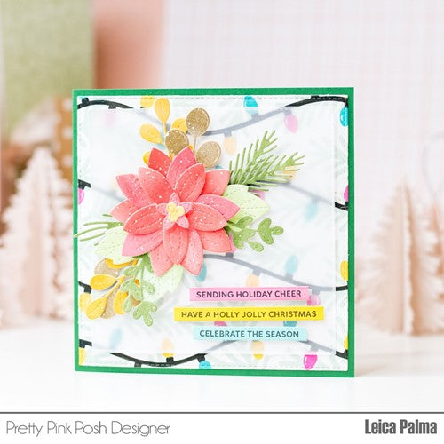 Simon Says Stamp! Pretty Pink Posh LAYERED CHRISTMAS LIGHTS Stencils
