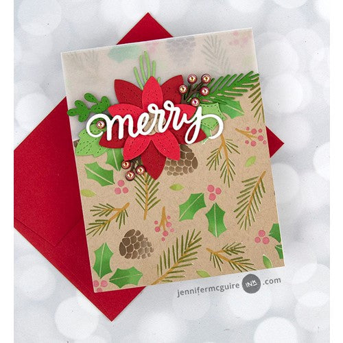 Simon Says Stamp! Pretty Pink Posh WINTER FOLIAGE Dies