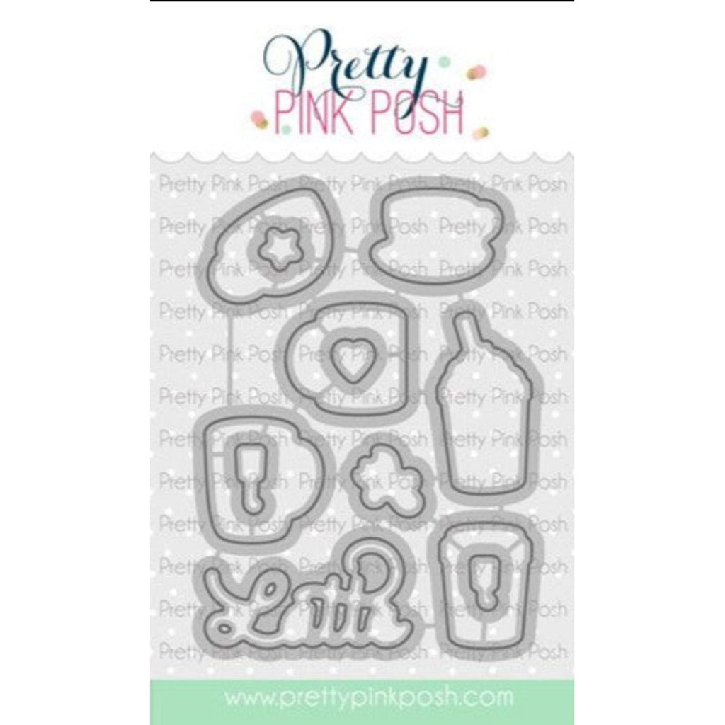Simon Says Stamp! Pretty Pink Posh WINTER DRINKS Dies