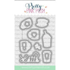 Simon Says Stamp! Pretty Pink Posh WINTER DRINKS Dies