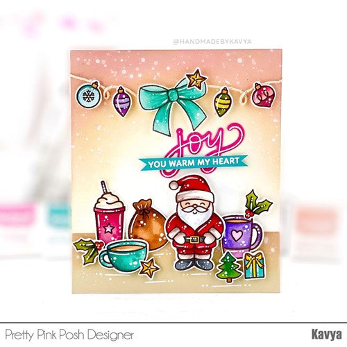 Simon Says Stamp! Pretty Pink Posh WINTER DRINKS Dies